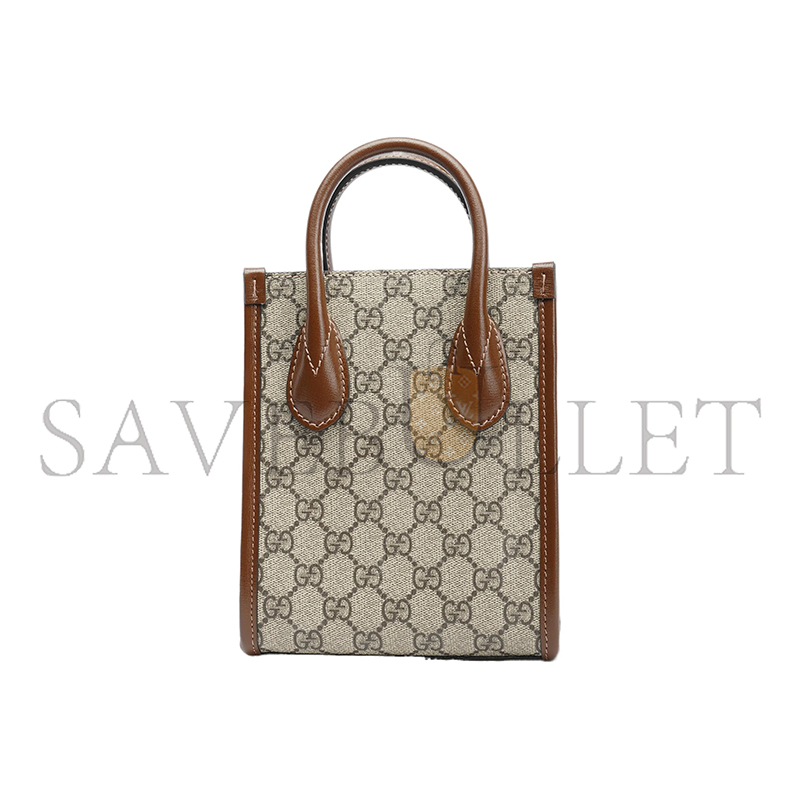 GUCCI MINI TOTE BAG WITH INTERLOCKING&G 671623 (20*16*7cm)
